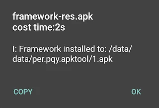 Import framework for ApkTool