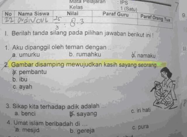 20 Jawaban Ujian Lucu Anak SD Yang Membuat Tertawa Ngakak