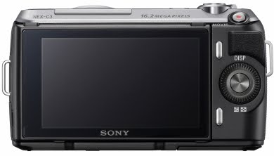 sony nex 3c black rear nex3c