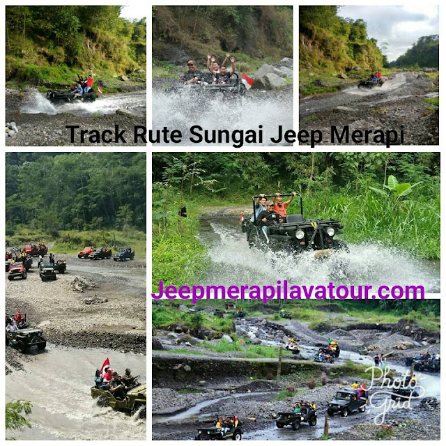 Track Rute Air Wisata Jeep Di Kali Kuning Merapi