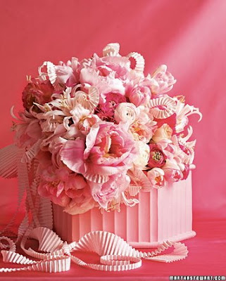 This week I found these gorgeous bouquets You would really see pink in a 
