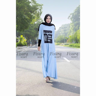 Gamis Katun Rayon Sablon My Hijab  by FIisura Tosca