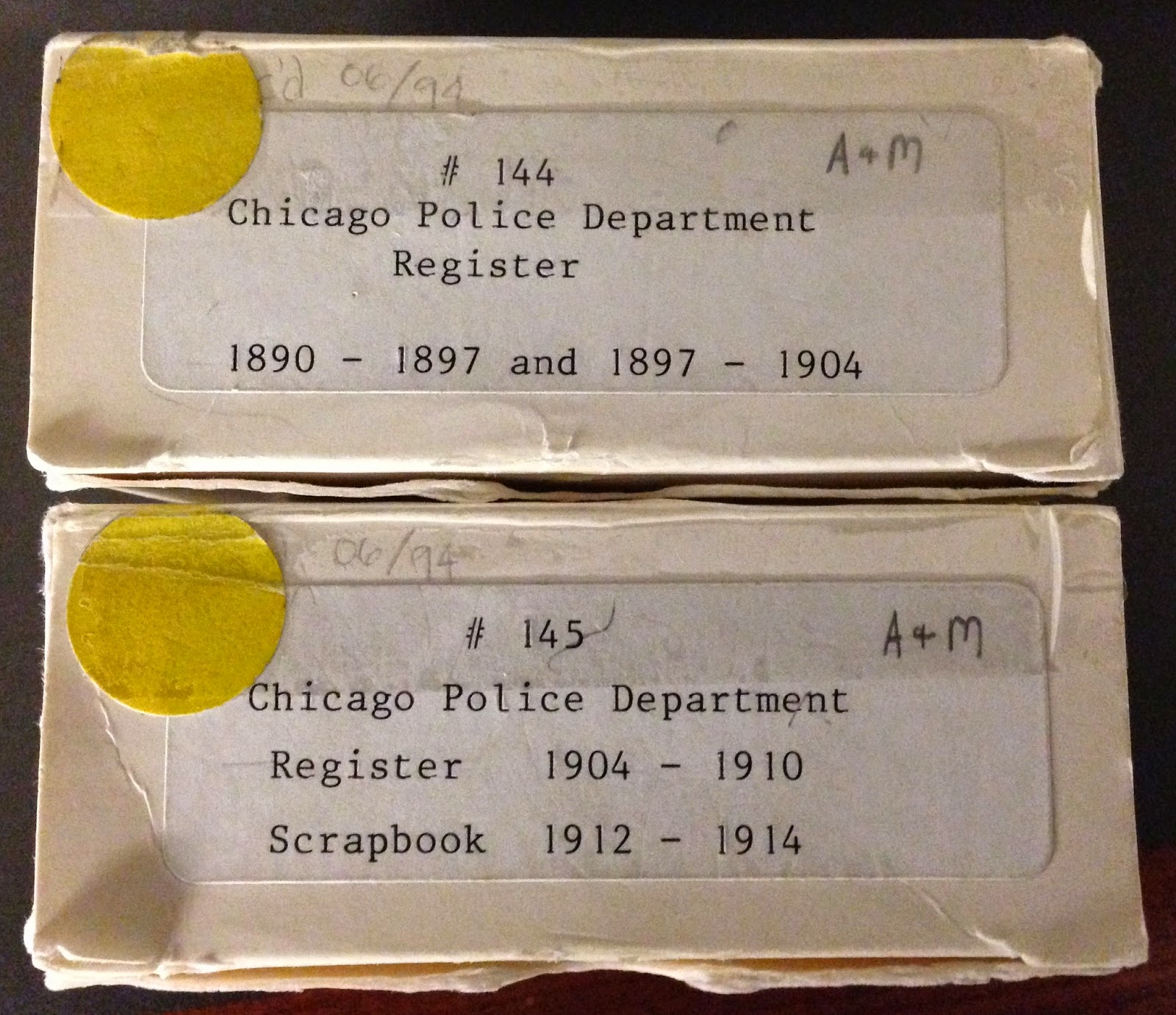 Chicago Police Department Personnel Registers, 1890-1910