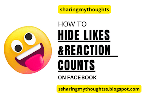 Hide Likes and Reactions counts on Facebook