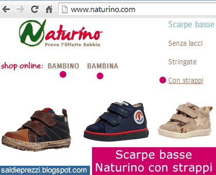 scarpe naturino strappi