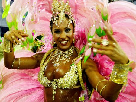 carnaval brazil. over the sambodromo Samba