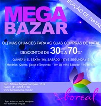 Boreal promove bazar de Natal. Boreal promove bazar de Natal.