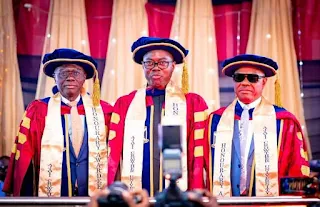 PHOTOS: Sanwo-Olu, Wike, Makinde Receive Honorary Doctorate From Ajayi Crowther University