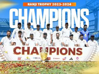 Mumbai won the 42nd Ranji Trophy.