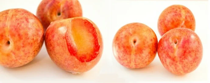 Metis® is a new fruit which is a natural blend of a plum with a little bit of apricot.