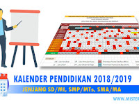 Download Kalender Pendidikan 2018-2019 SD/MI, SMP/Mts, SMA/MA/SMK