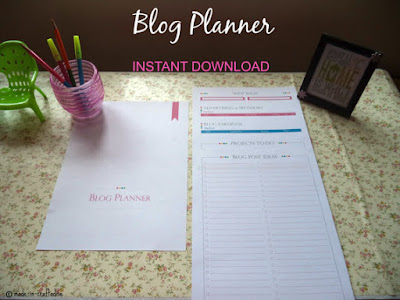 Etsy: Blog Planner Printable PDF