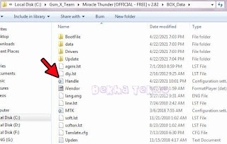 File Handle Configuration settings Miracle thunder crack