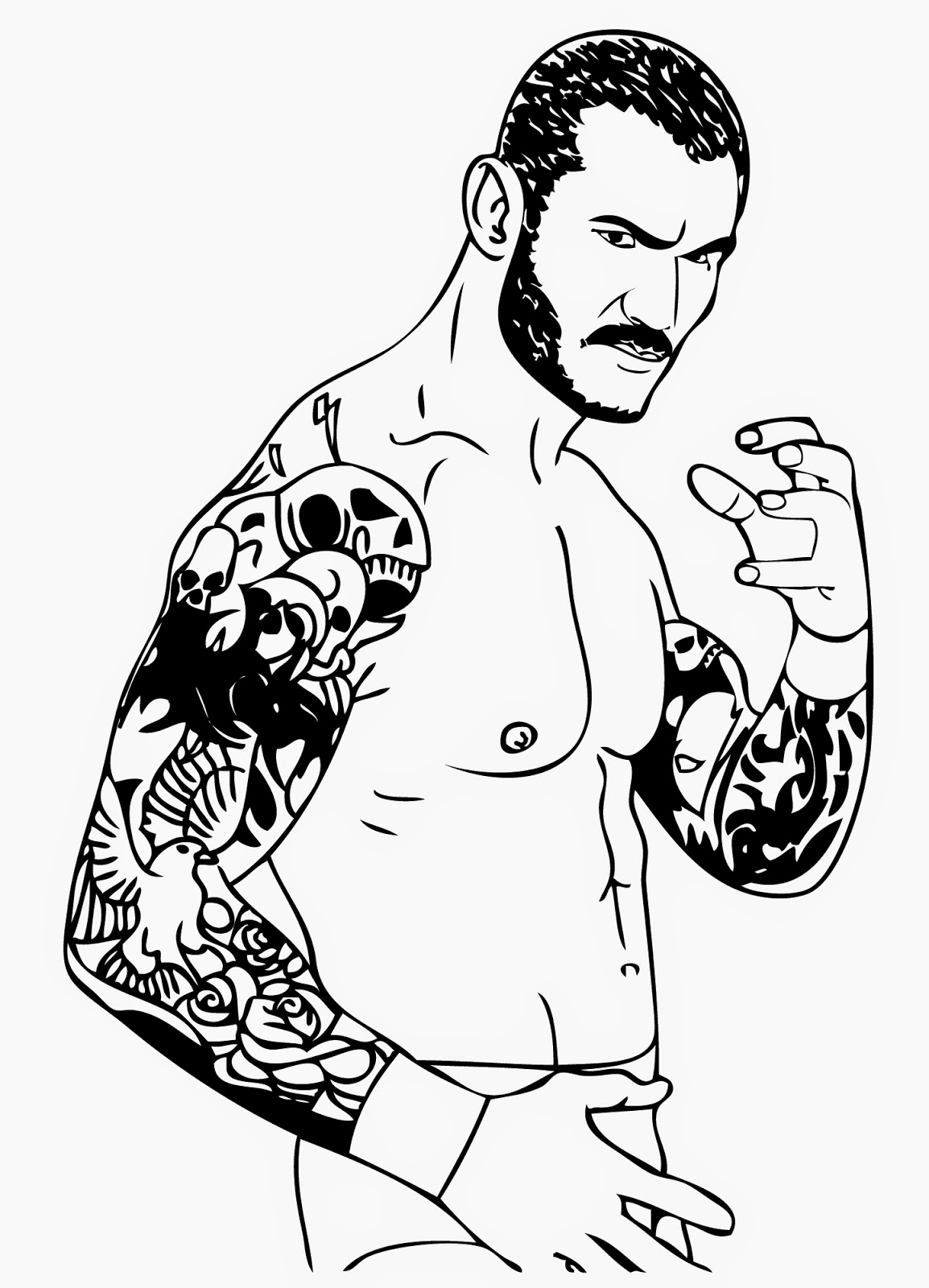 Wwe Coloring Pages 1