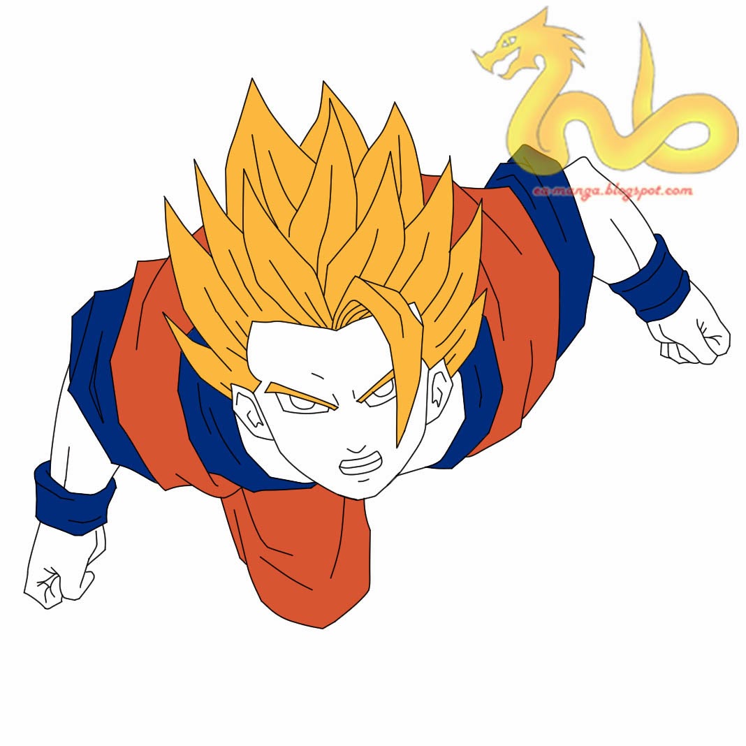 Cara Menggambar Son Goku Dragon Ball Z Manga Council