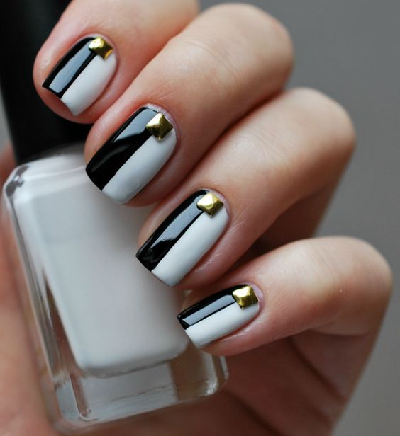 Black And White Nail Designs