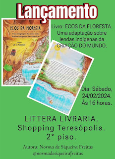 Dia 24-02 Lançamento de livro de Norma de Siqueira em Teresópolis