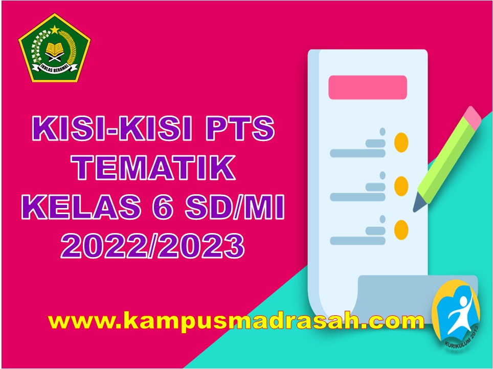 Kisi-kisi Soal PTS Tematik Kelas 6