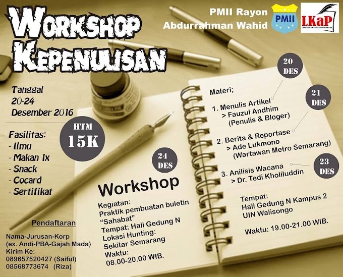 LKaP Adakan Workshop Kepenulisan