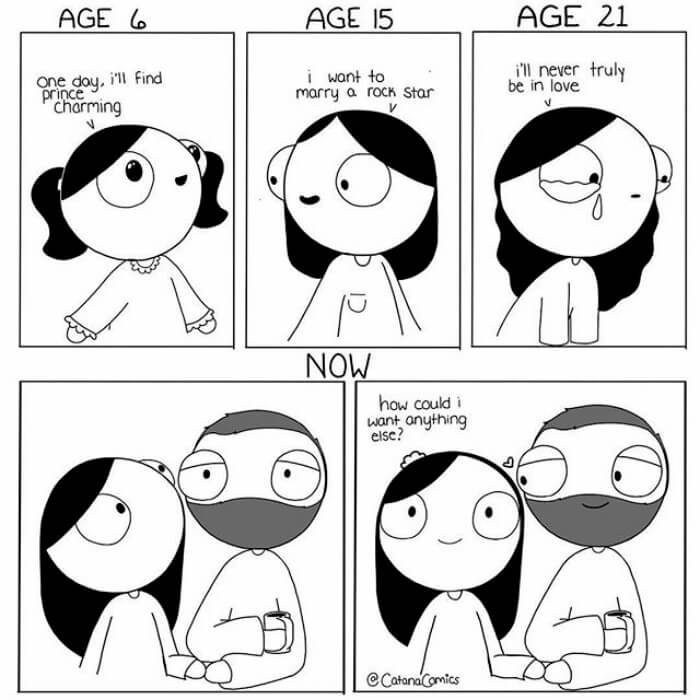Girlfriend Draws Adorable Comics About Her Relationship. When Her Boyfriend Posts Them Online, They Go Viral