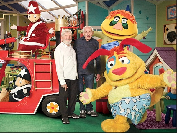 Sid & Marty Krofft with characters from 'H.R. Pufnstuff' and 'Mutt & Stuff'