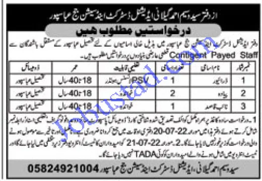 District and Session Court Jobs 2022