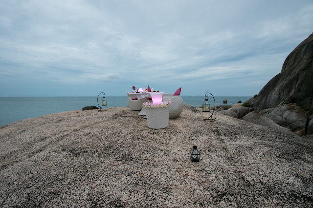 Cena romantica al Beluga boutique hotel-Koh Samui