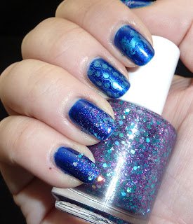 Lush Lacquer Hottie Tottie, Blue, Bundle Monster, Nail Stamping