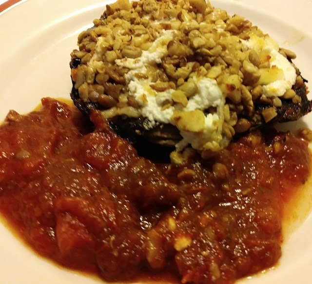 Baked Stuffed Portobello Mushroom Caps