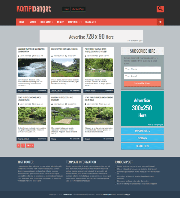 Kompi Banget - Template Blogger Valid HTML5 Dan CSS3