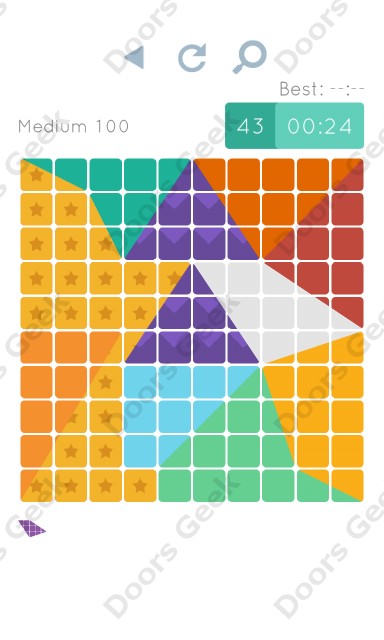 Cheats, Walkthrough for Blocks and Shapes Medium Level 100