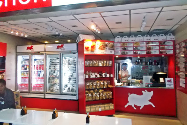 zubuchon freezers, cashier and service areas at the domestic pre-departure area of mactan airport