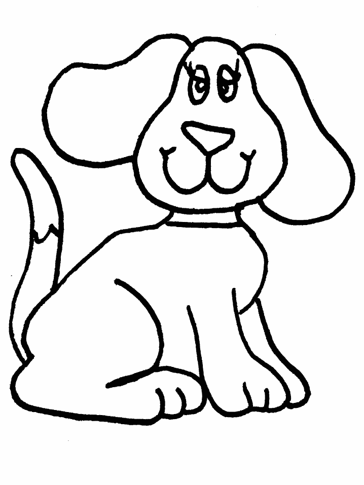 cute dog animal coloring pages books for print