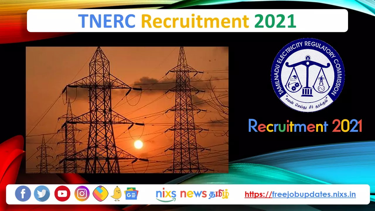 TNERC Recruitment 2021 03 PA Posts - Apply Online