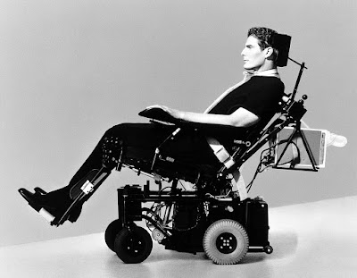 Superman - Christopher Reeve in a wheelchair