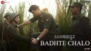 Badhte Chalo Lyrics - Shankar Mahadevan, Vishal Dadlani, Divya Kumar - Sam Bahadur