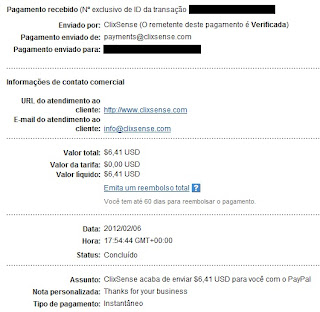 Pagamento Clixsense - PTCs em Prática