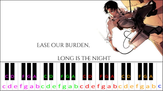 So ist es immer (Attack on Titan) Piano / Keyboard Easy Letter Notes for Beginners