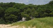 ~Lake Michigan Beach Cottage, acrylic on canvas 2009~ (beach cottage painting inspiration )