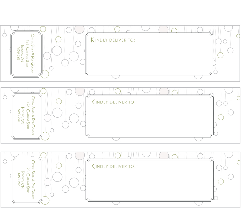 custom wedding wrap around address labels Thanks Crystal