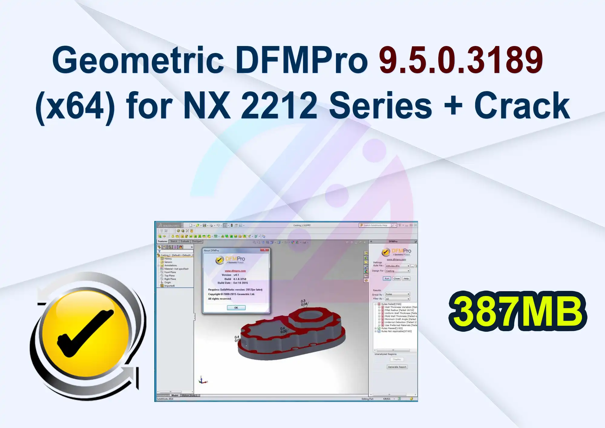 Geometric DFMPro 9.5.0.3189 (x64) for NX 2212 Series + Crack