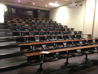 Picture of an empty lecture hall