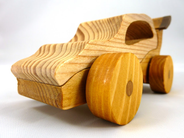 Handmade Wood Toy Car Sports Coupe From The Speedy Wheels Series