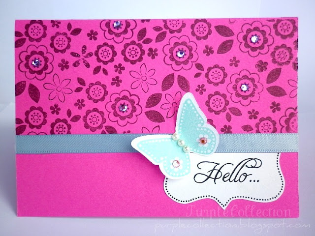 floral birthday card, pink, birthday card, new cards update