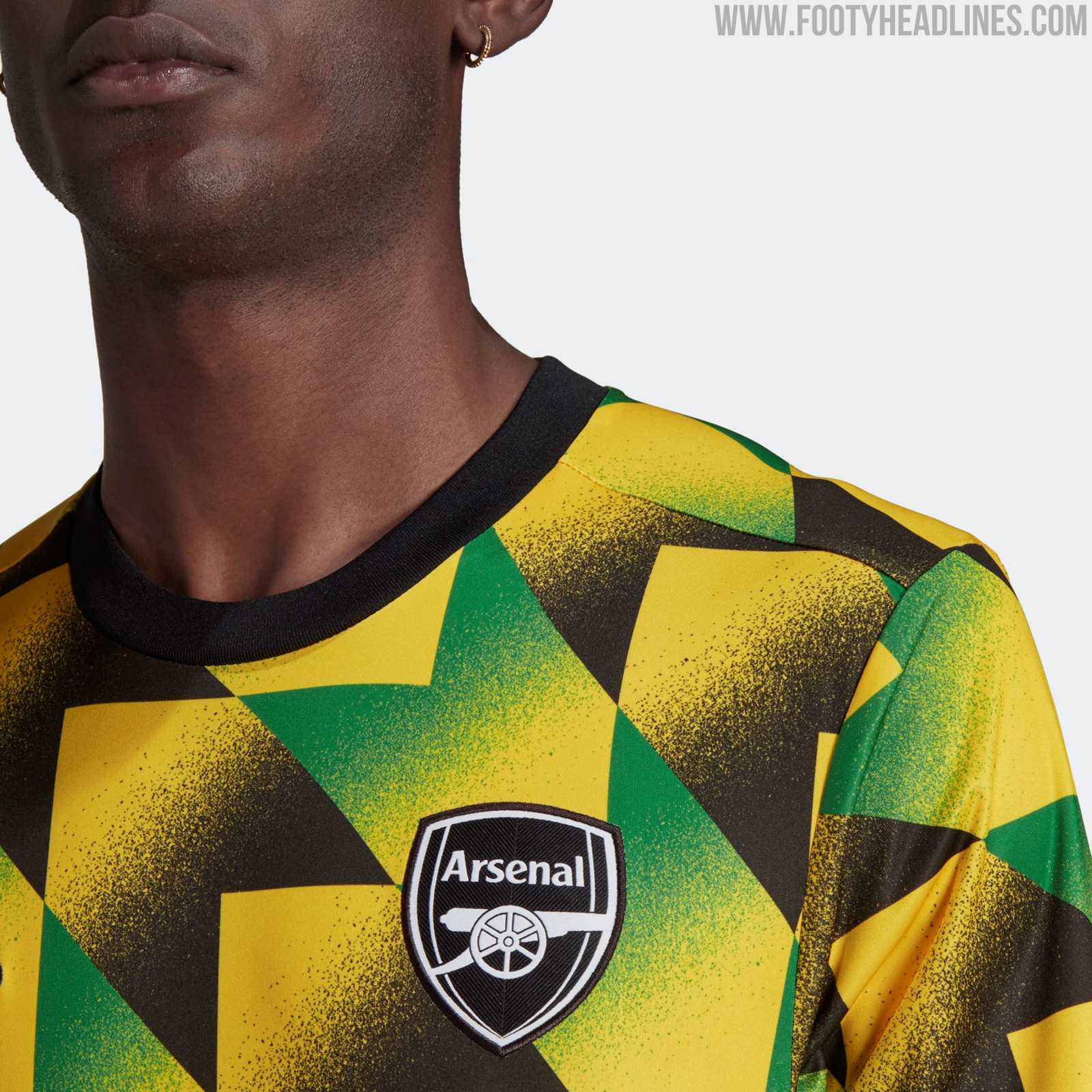 Sell Arsenal 22-23 Pre-Match Shirt Released - Inspired by Jamaica ...