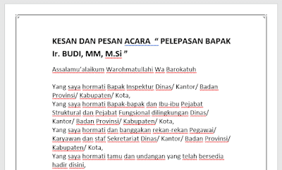 Download Kata Perpisahan Pesan dan Kesan Acara Kantor 