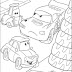 Disney Red Cars Lightning McQueen Coloring Page Free