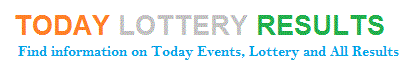 Today Lottery Results