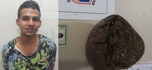 TRAFICANTE É PRESO COM CERCA DE MEIO QUILO DE MACONHA NO HELIÓPOLIS EM GARANHUNS, NO AGRESTE DE PERNAMBUCO