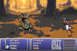 Shadow Throws Fuma Shurikens in Final Fantasy VI.